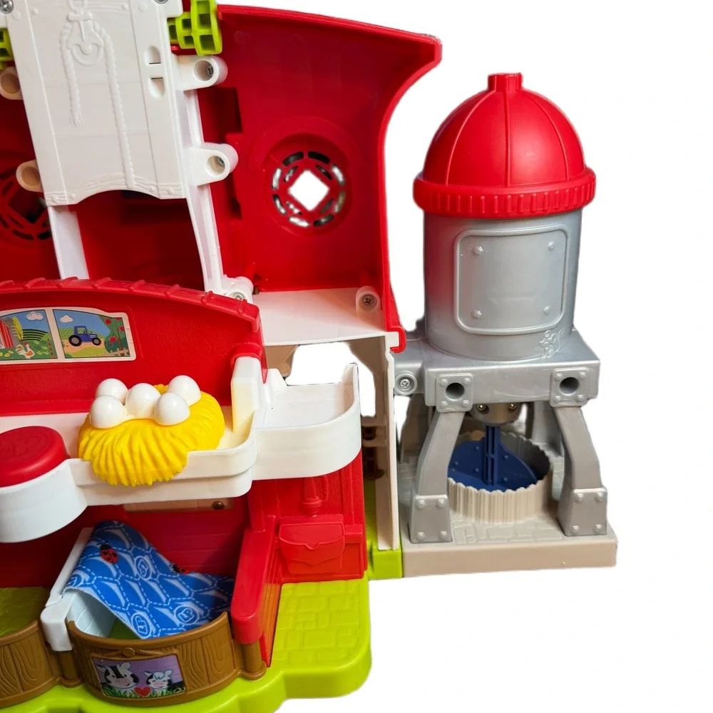 Fisher-Price Little People Animal Friends Farmhouse Barn Tractor Trailer Set